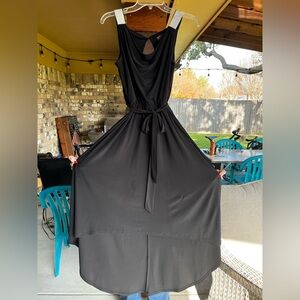 Tiered Formal Dress with Rhinestone Straps